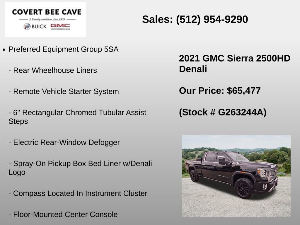 Used 2021 GMC Sierra 2500 Denali w/ Denali Black Diamond Edition AWD/4WD image 12