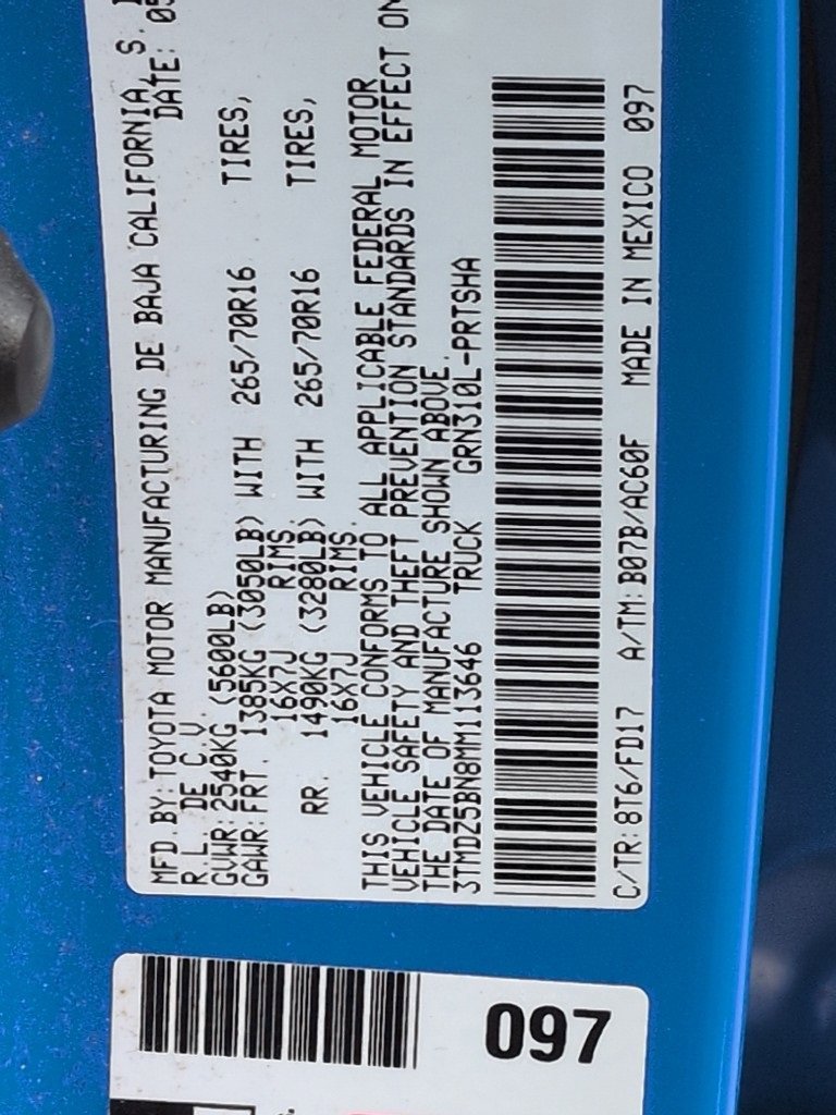 Certified 2021 Toyota Tacoma TRD Off-Road image 2