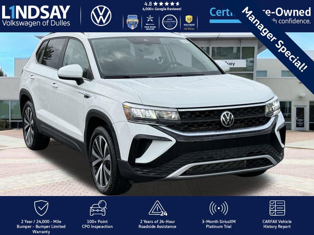 Certified 2022 Volkswagen Taos SE w/ IQ.Drive SE Package image 1