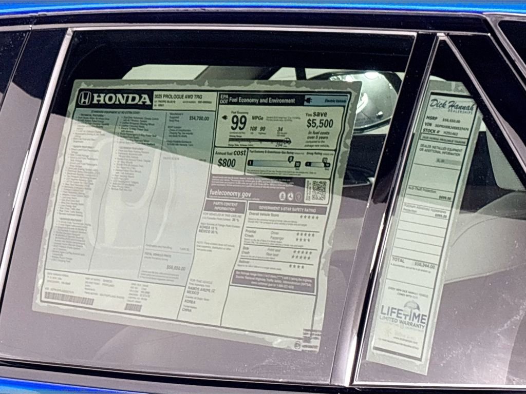 New 2025 Honda Prologue Touring image 25
