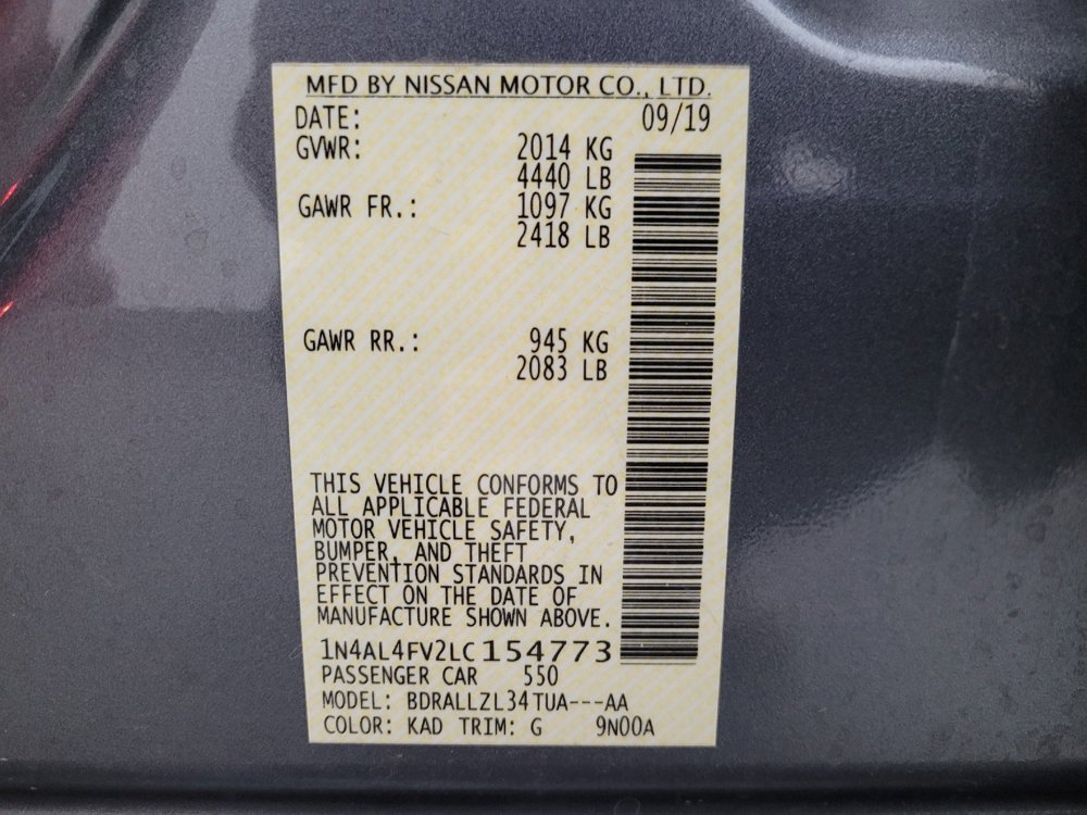 Used 2020 Nissan Altima 2.0 Platinum image 33