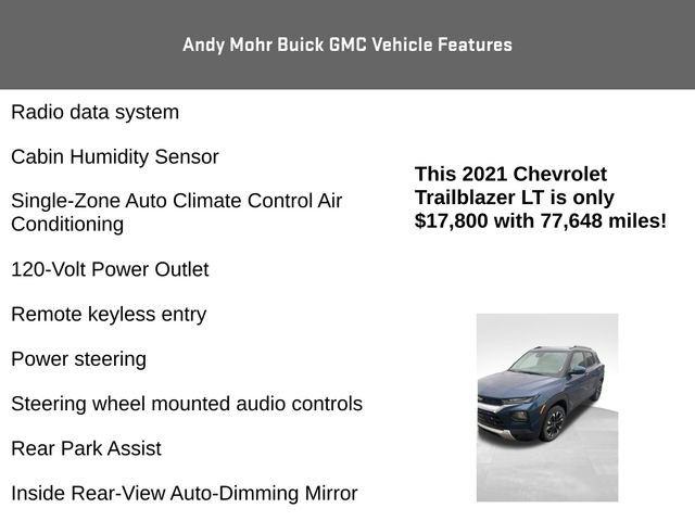Used 2021 Chevrolet TrailBlazer LT w/ Convenience Package AWD/4WD image 12