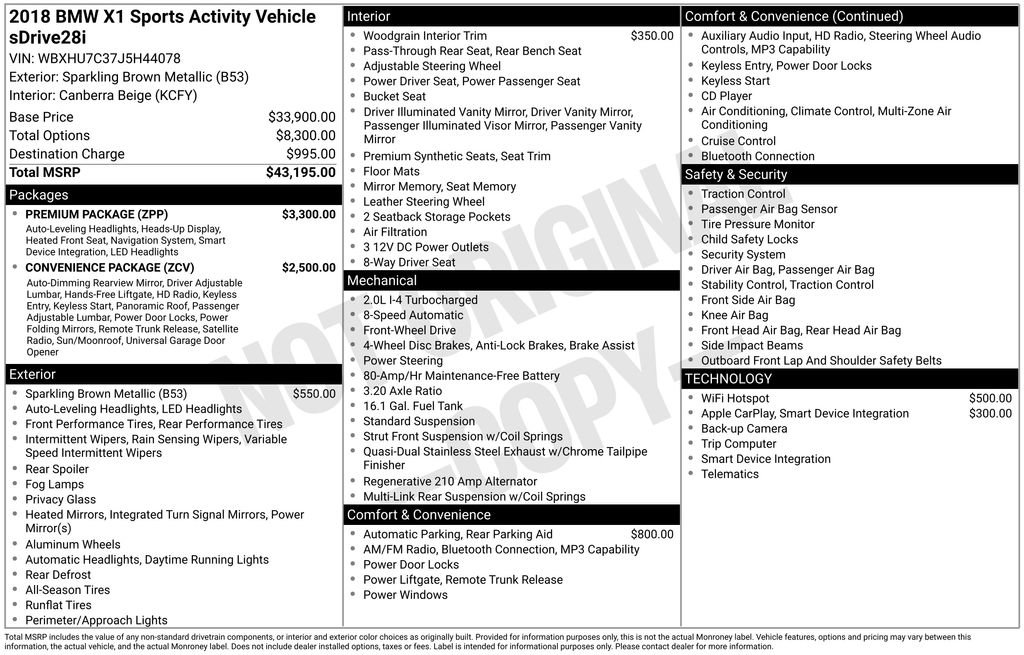 Used 2018 BMW X1 sDrive28i image 3