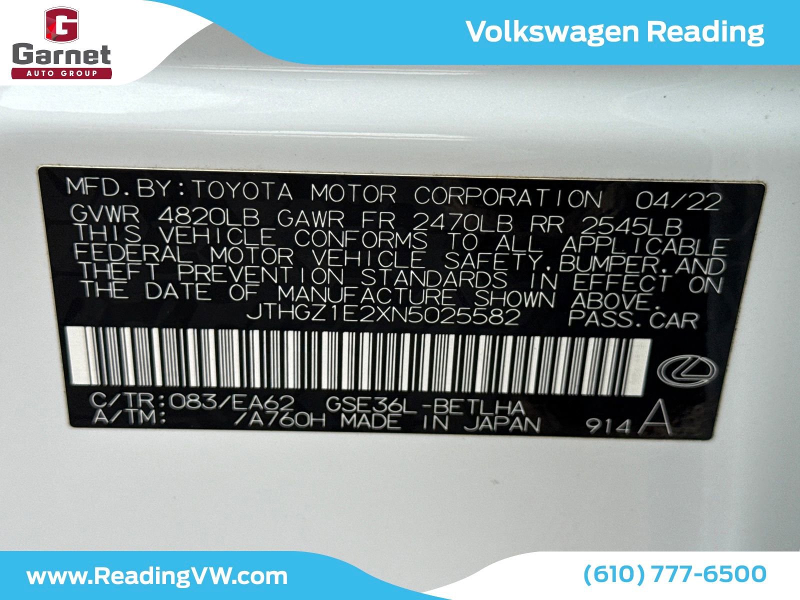 Used 2022 Lexus IS 350 F Sport w/ Memory Package image 16