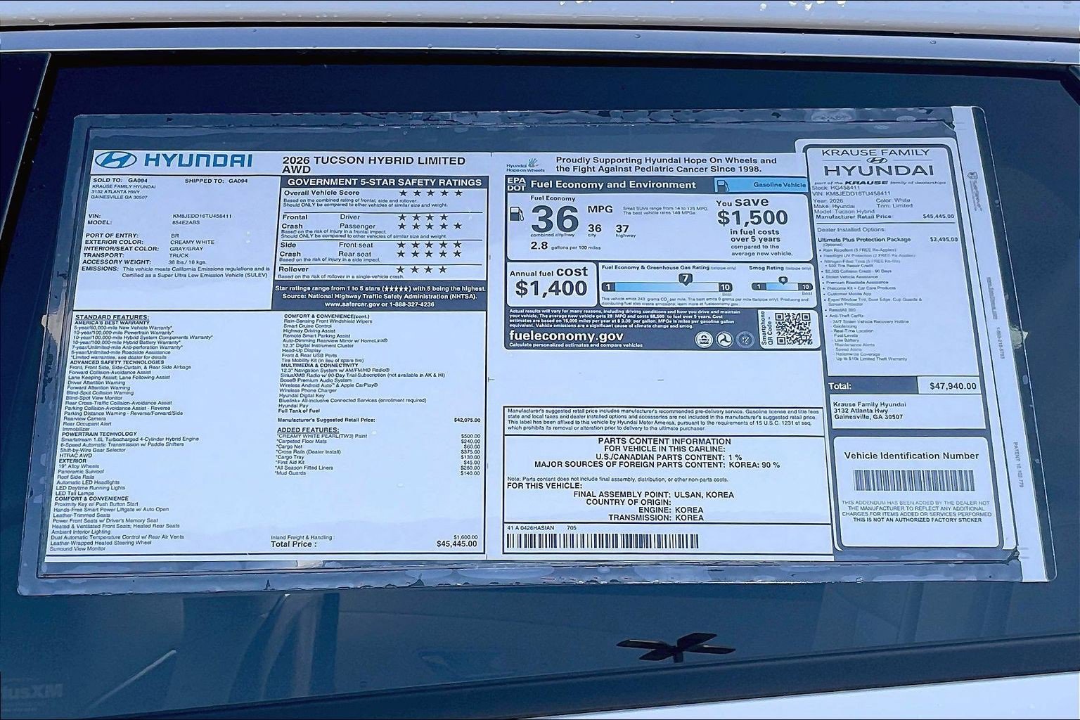 New 2026 Hyundai Tucson Limited image 14