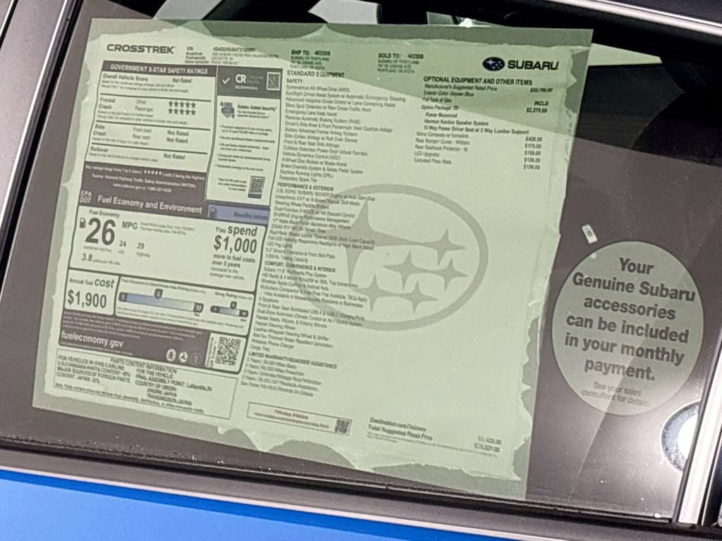 New 2026 Subaru Crosstrek 2.5i Wilderness AWD/4WD image 24