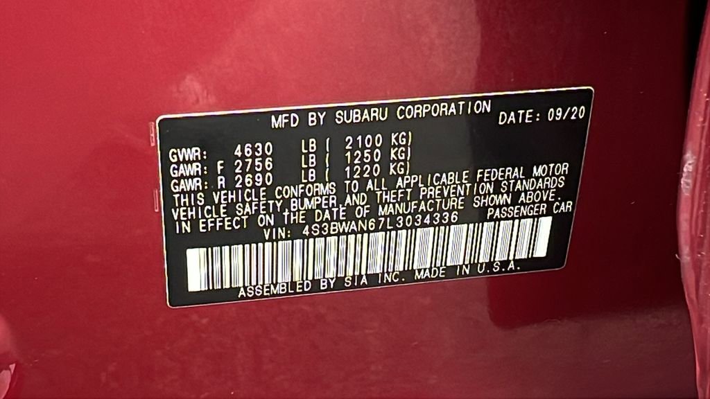 Used 2020 Subaru Legacy Limited image 32