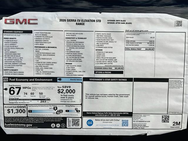 New 2026 GMC Sierra EV Elevation AWD/4WD image 21