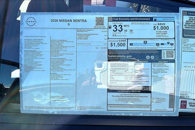 New 2026 Nissan Sentra S image 12