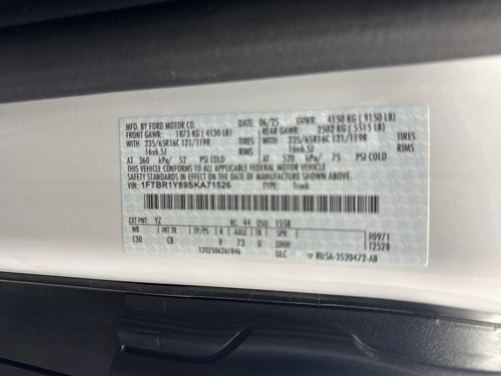 Certified 2025 Ford Transit 250 Low Roof w/ Exterior Upgrade Package RWD image 30