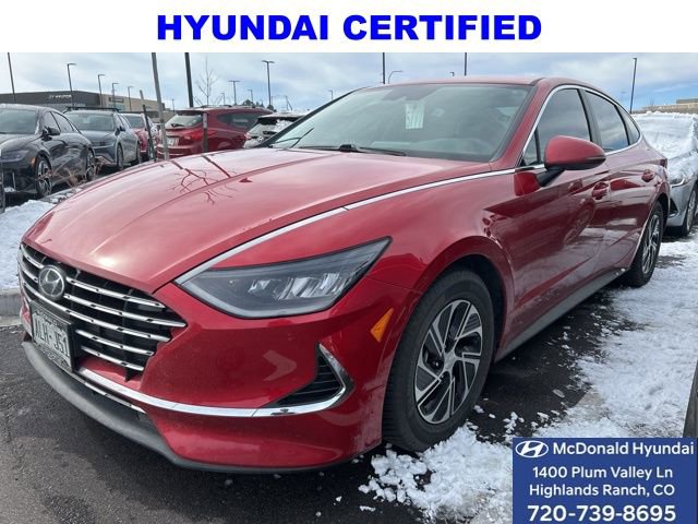 Used 2022 Hyundai Sonata Blue image 1