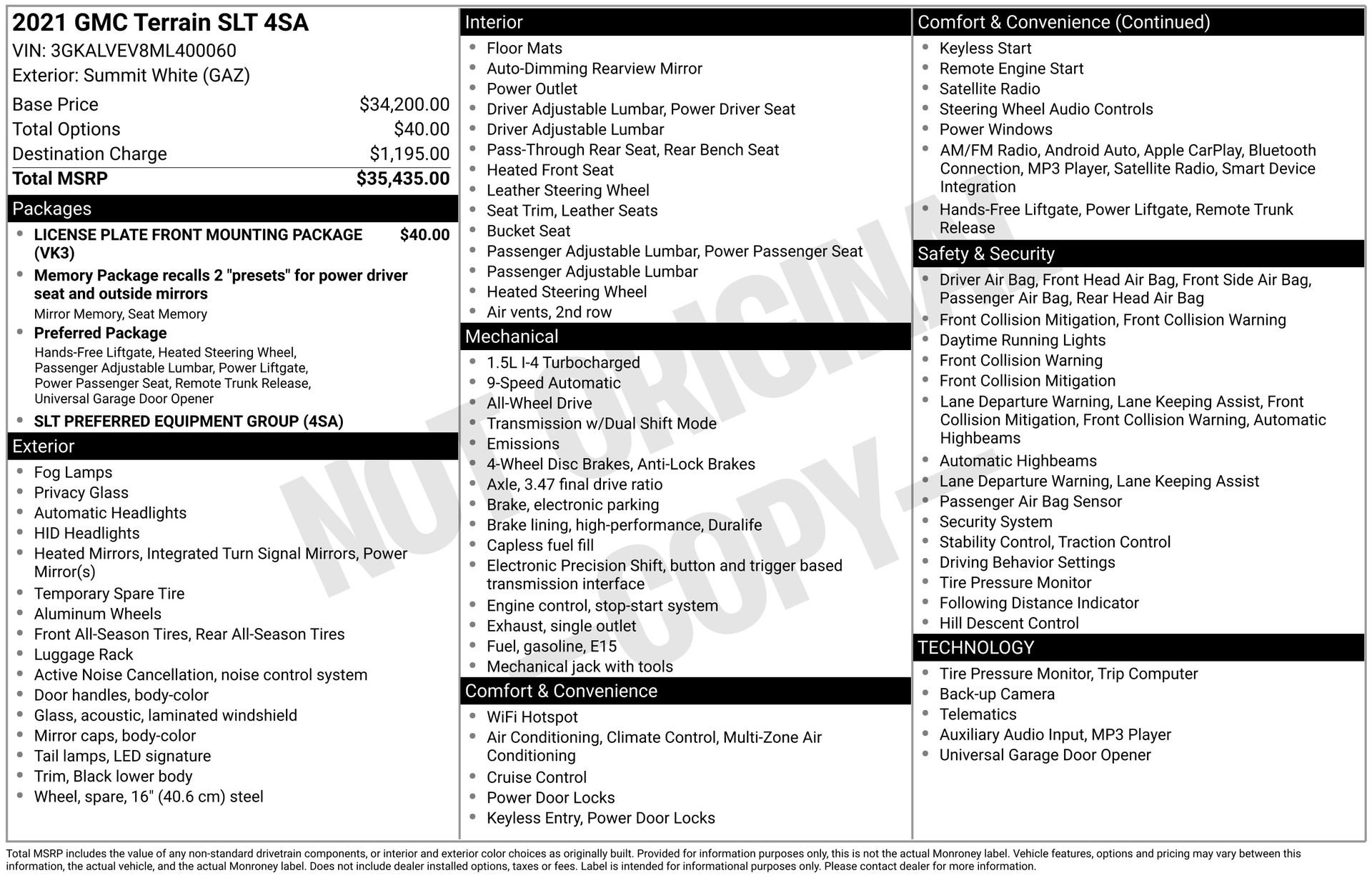 Used 2021 GMC Terrain SLT image 29