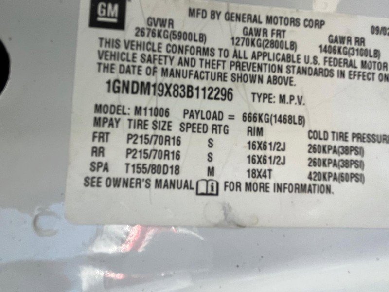 Used 2003 Chevrolet Astro image 11