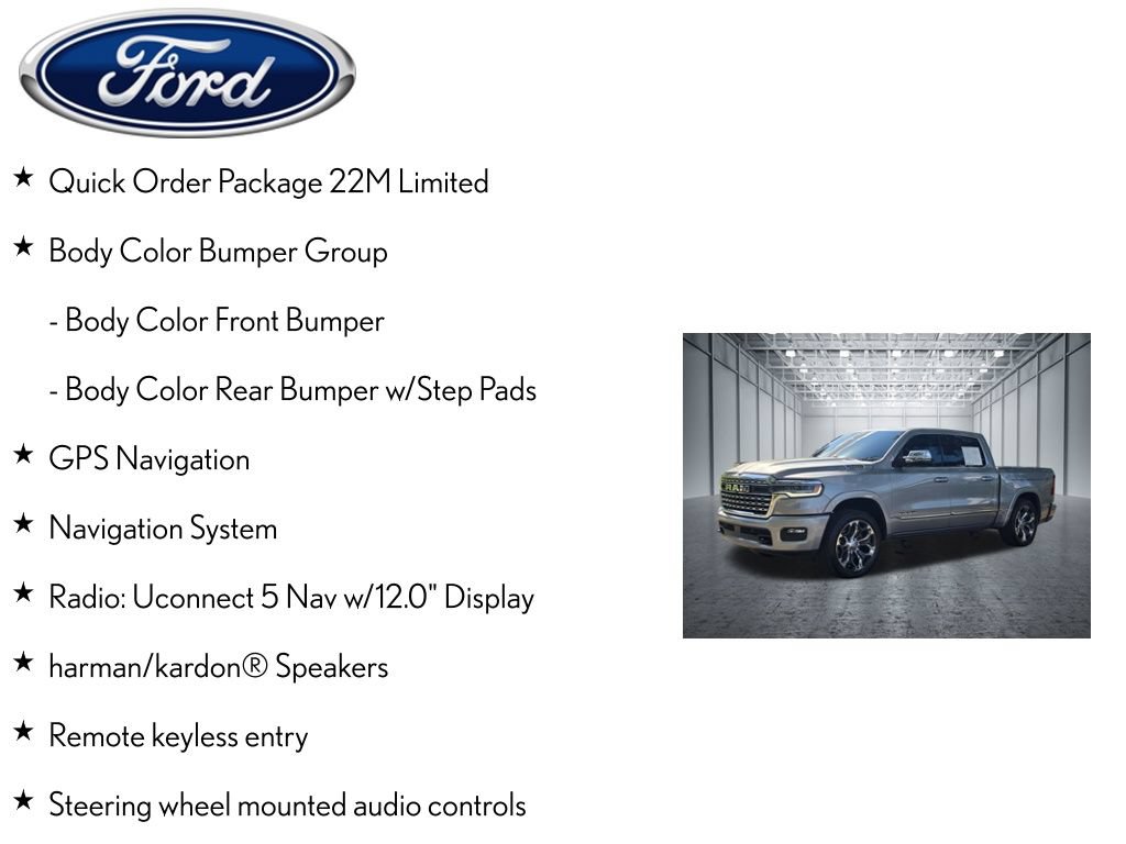Used 2025 RAM 1500 Limited w/ Body Color Bumper Group AWD/4WD image 4