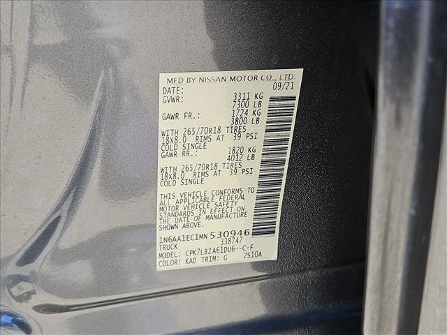 Used 2021 Nissan Titan SV w/ Accessory Utility Package AWD/4WD image 22