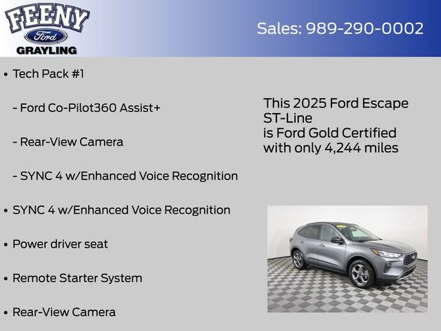 Certified 2025 Ford Escape ST-Line w/ Tech Pack #1 image 13