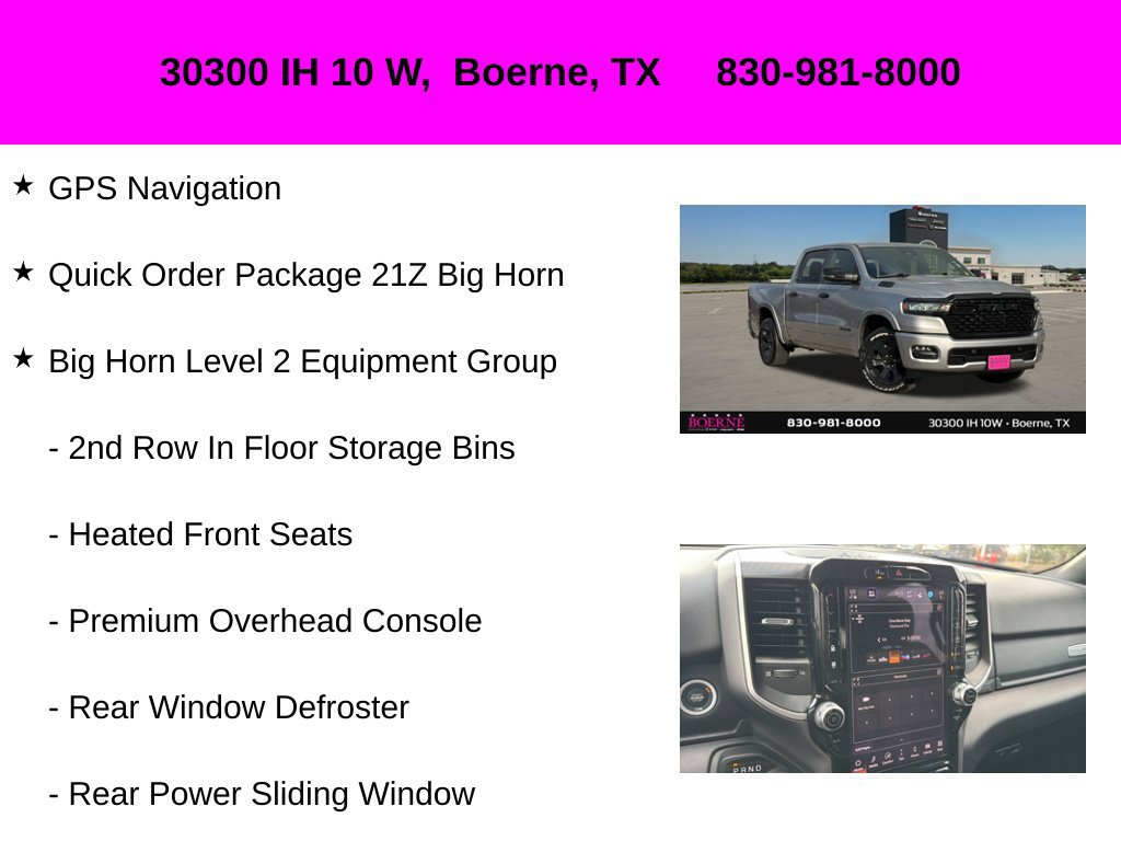 Used 2025 RAM 1500 Big Horn AWD/4WD image 10