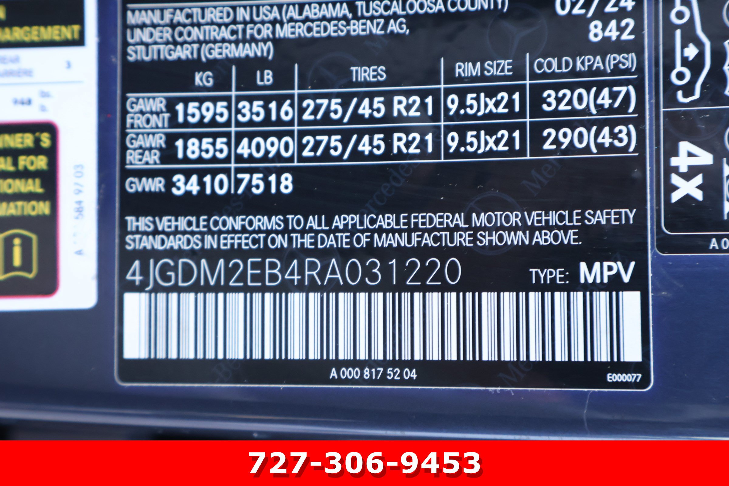 Certified 2024 Mercedes-Benz EQS 450+ 4MATIC SUV image 28