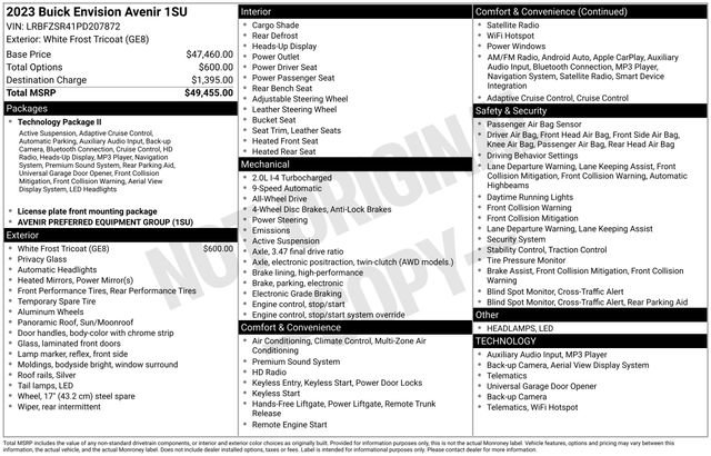 Certified 2023 Buick Envision Avenir image 33