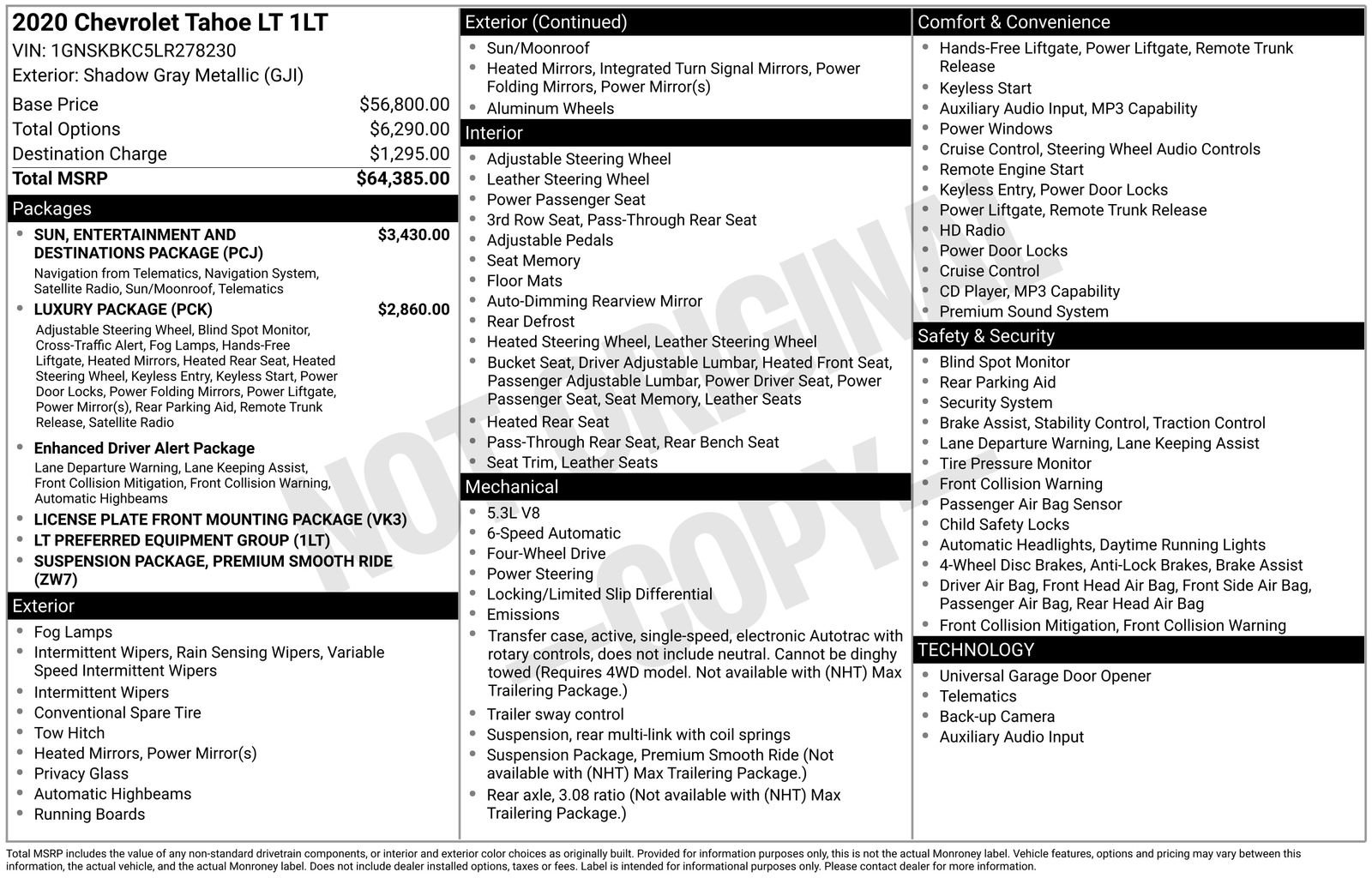 Used 2020 Chevrolet Tahoe LT image 39