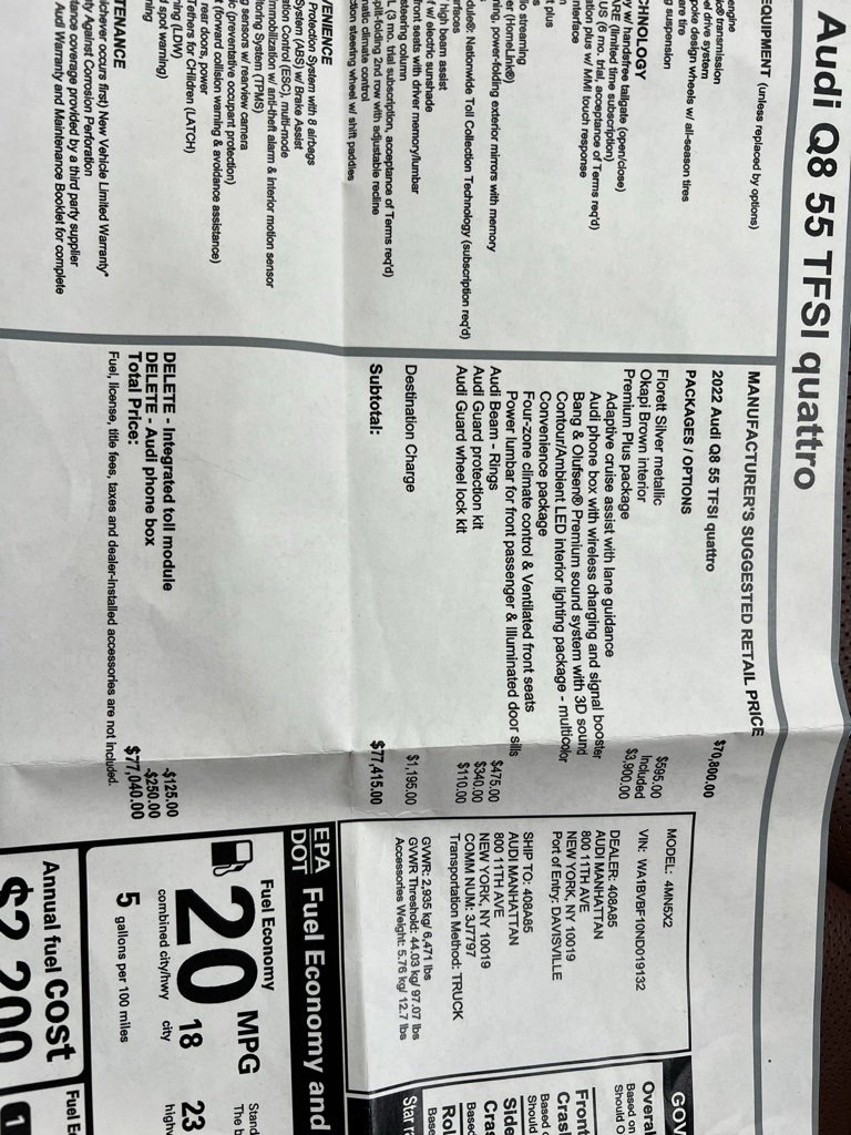 Used 2022 Audi Q8 Premium Plus w/ Premium Plus Package image 41