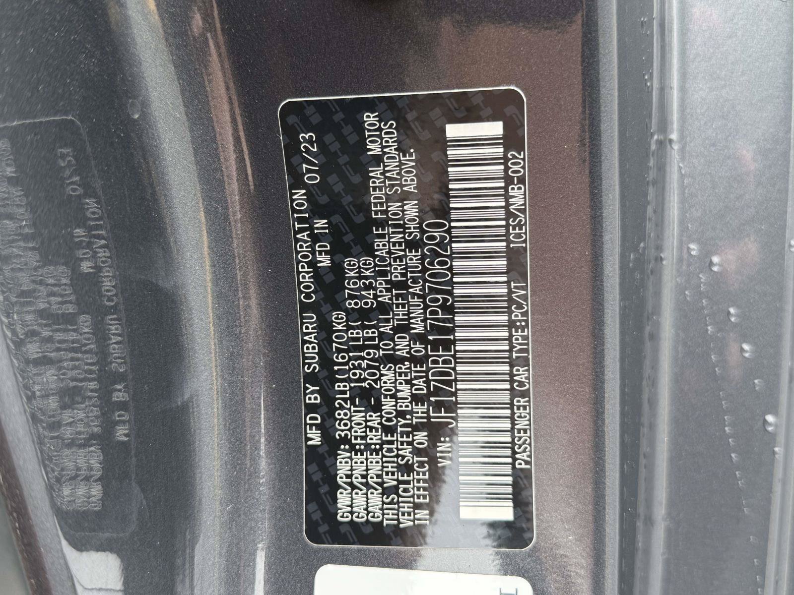 Certified 2023 Subaru BRZ Limited RWD image 30
