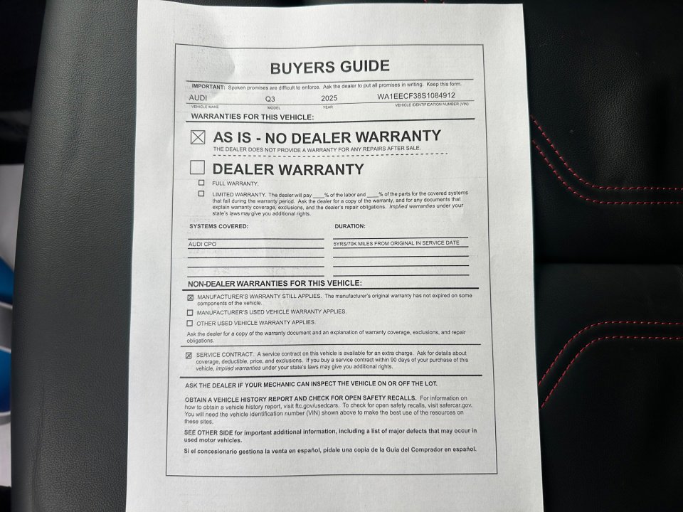 Certified 2025 Audi Q3 2.0T Premium Plus w/ Premium Plus Package image 33