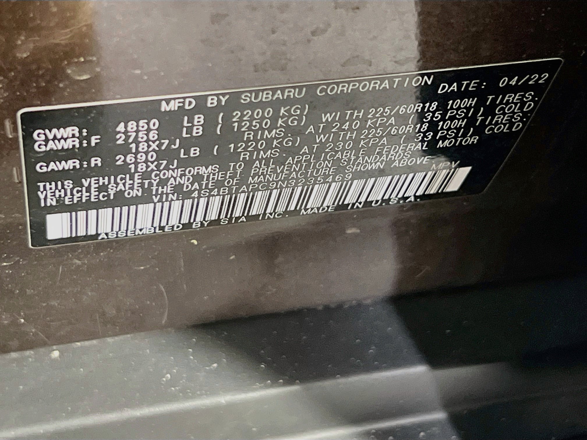Used 2022 Subaru Outback Touring AWD/4WD image 32