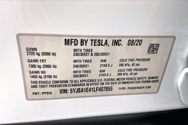 Used 2020 Tesla Model S Performance image 35