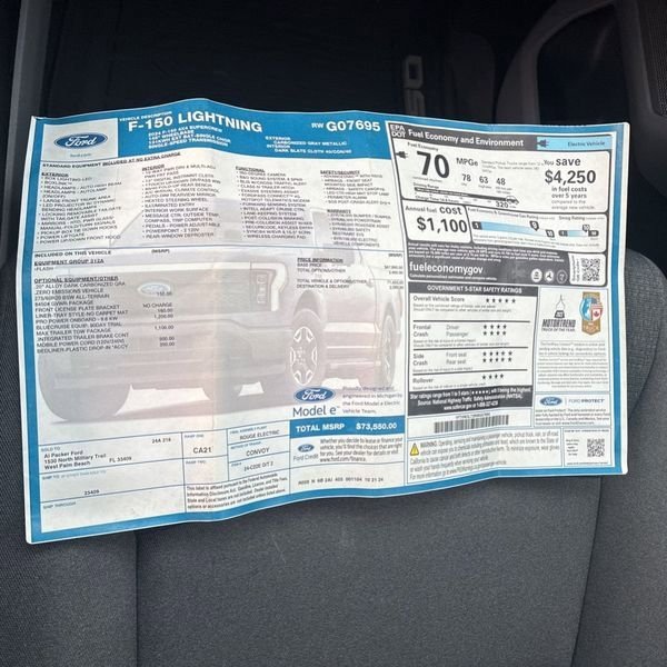 Used 2024 Ford F150 Lightning Flash w/ Max Trailer Tow Package image 26