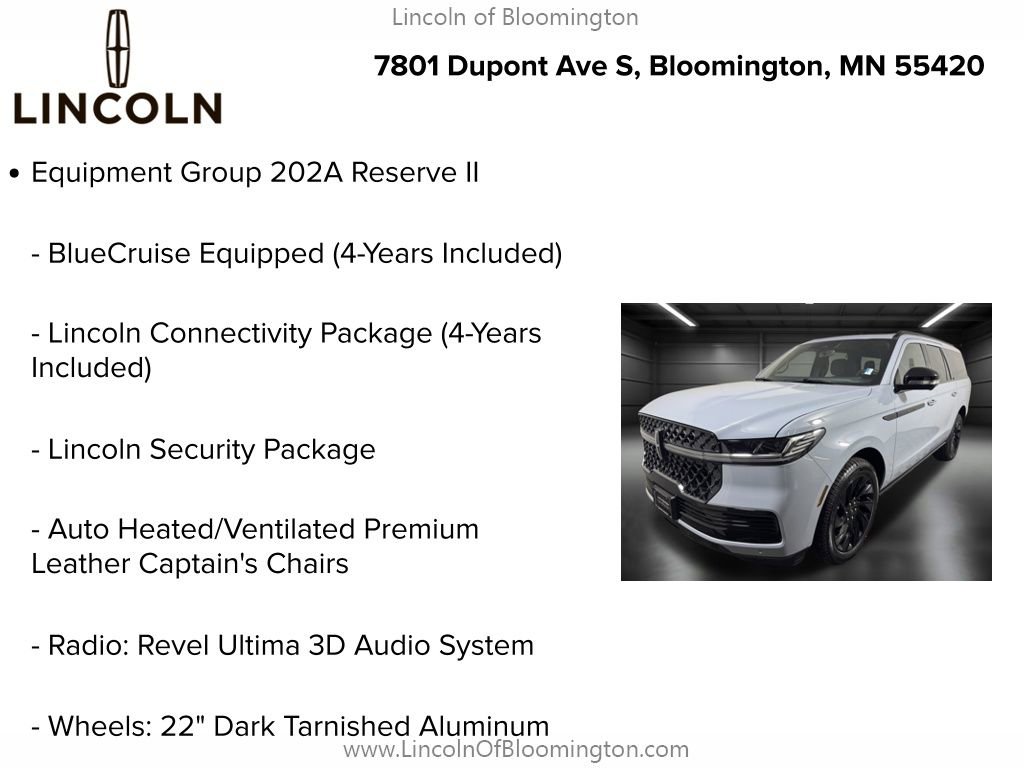 New 2026 Lincoln Navigator L Reserve w/ Jet Appearance Package AWD/4WD image 5