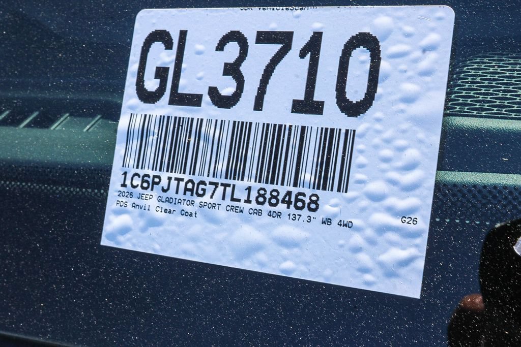 New 2026 Jeep Gladiator Sport AWD/4WD image 29