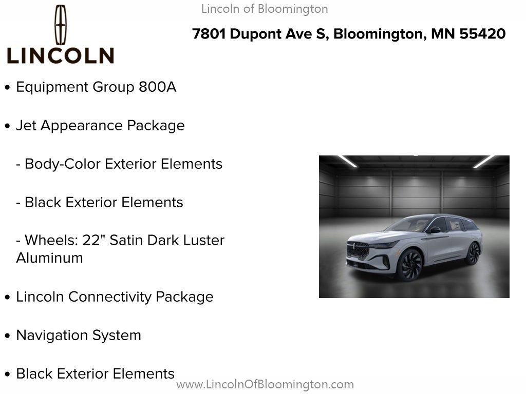 New 2026 Lincoln Nautilus Black Label w/ Jet Appearance Package image 5