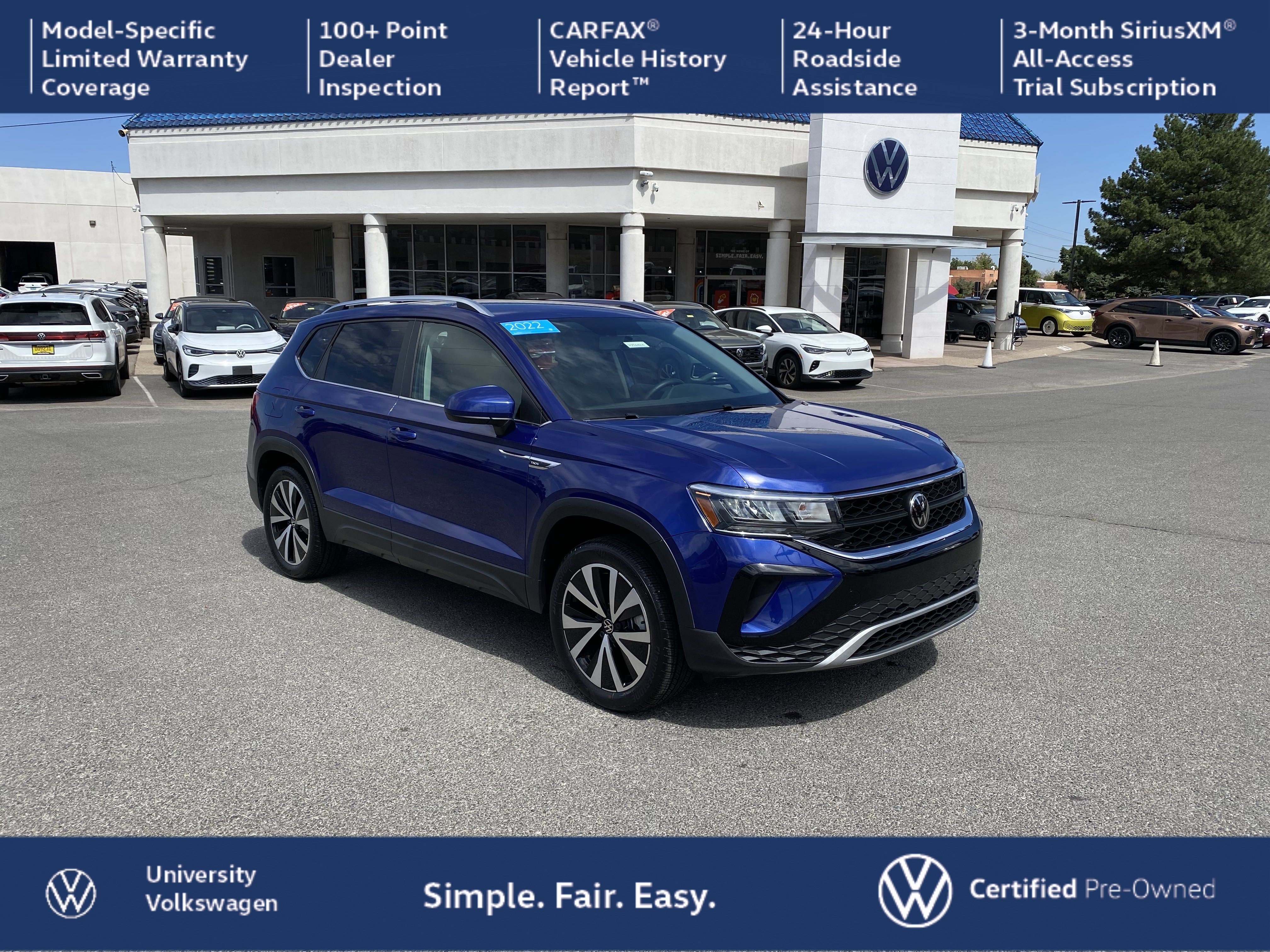 Certified 2022 Volkswagen Taos SE image 1