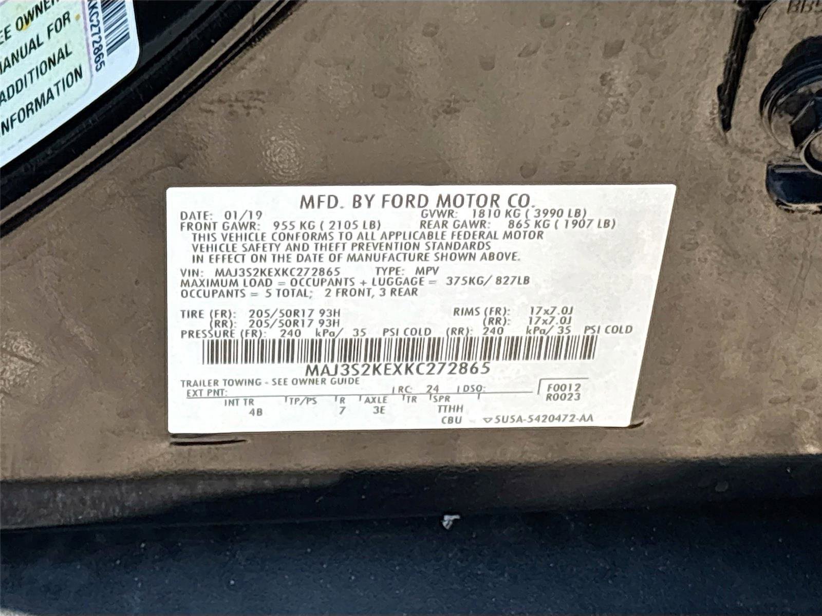 Used 2019 Ford EcoSport Titanium FWD image 32