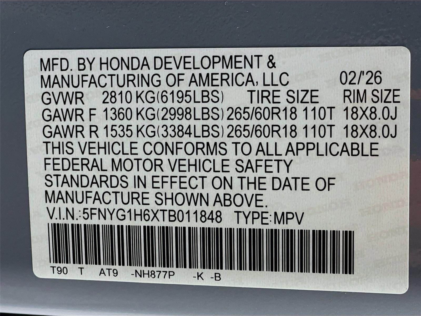 New 2026 Honda Pilot TrailSport image 27