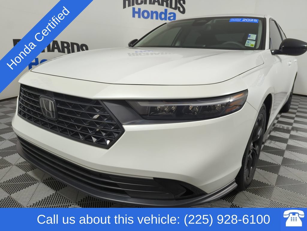Certified 2025 Honda Accord SE