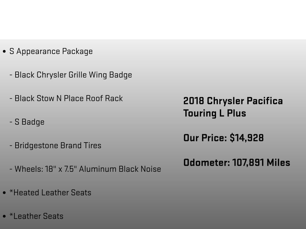 Used 2018 Chrysler Pacifica Touring-L Plus w/ S Appearance Package FWD image 12