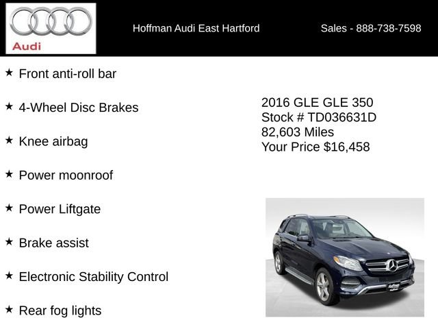 Used 2016 Mercedes-Benz GLE 350 4MATIC image 30