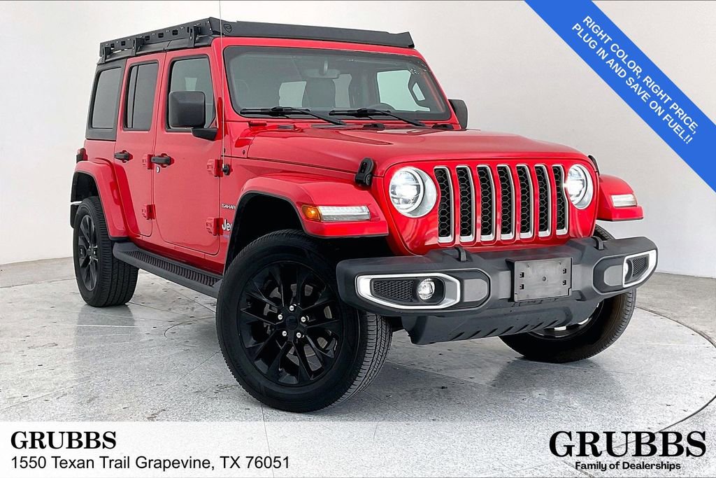 Used 2021 Jeep Wrangler Unlimited Sahara 4xe w/ Cold Weather Group image 1