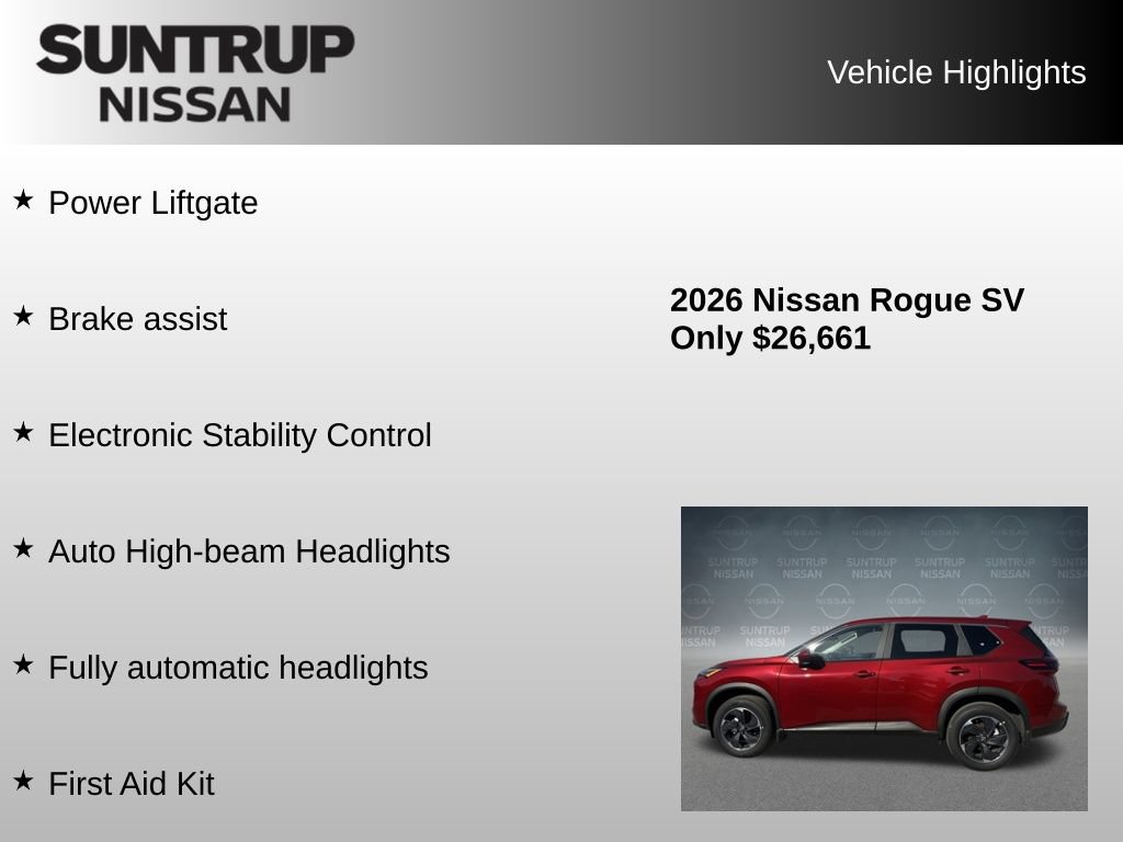Used 2026 Nissan Rogue SV AWD/4WD image 38