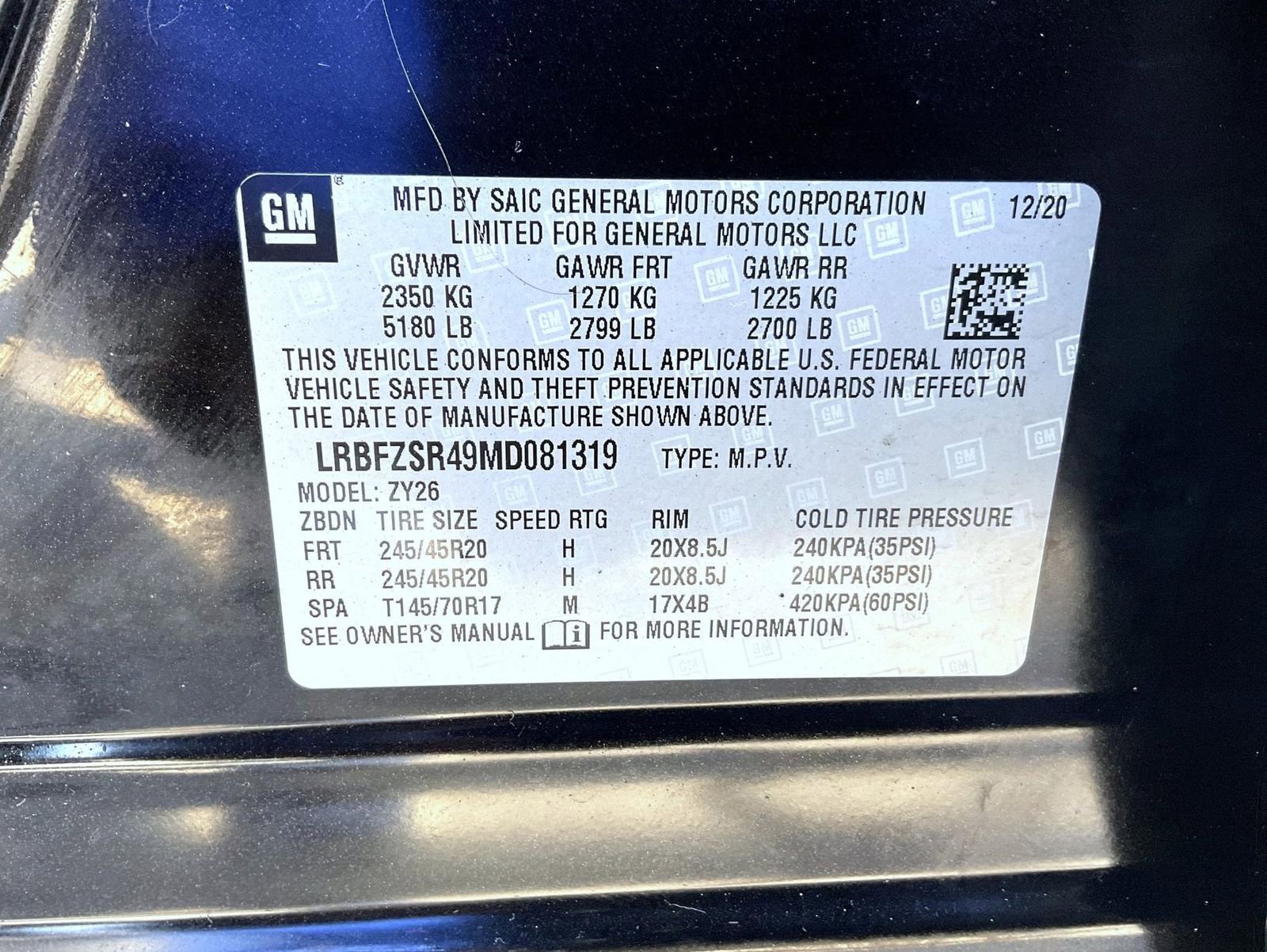 Certified 2021 Buick Envision Avenir AWD/4WD image 26