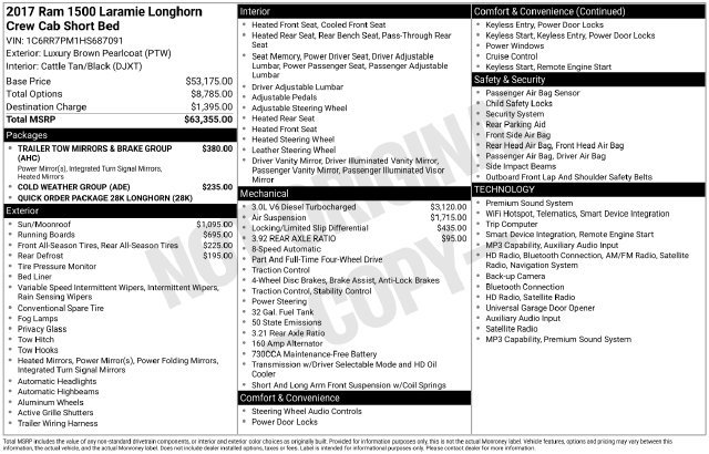 Used 2017 RAM 1500 Laramie Longhorn AWD/4WD image 4