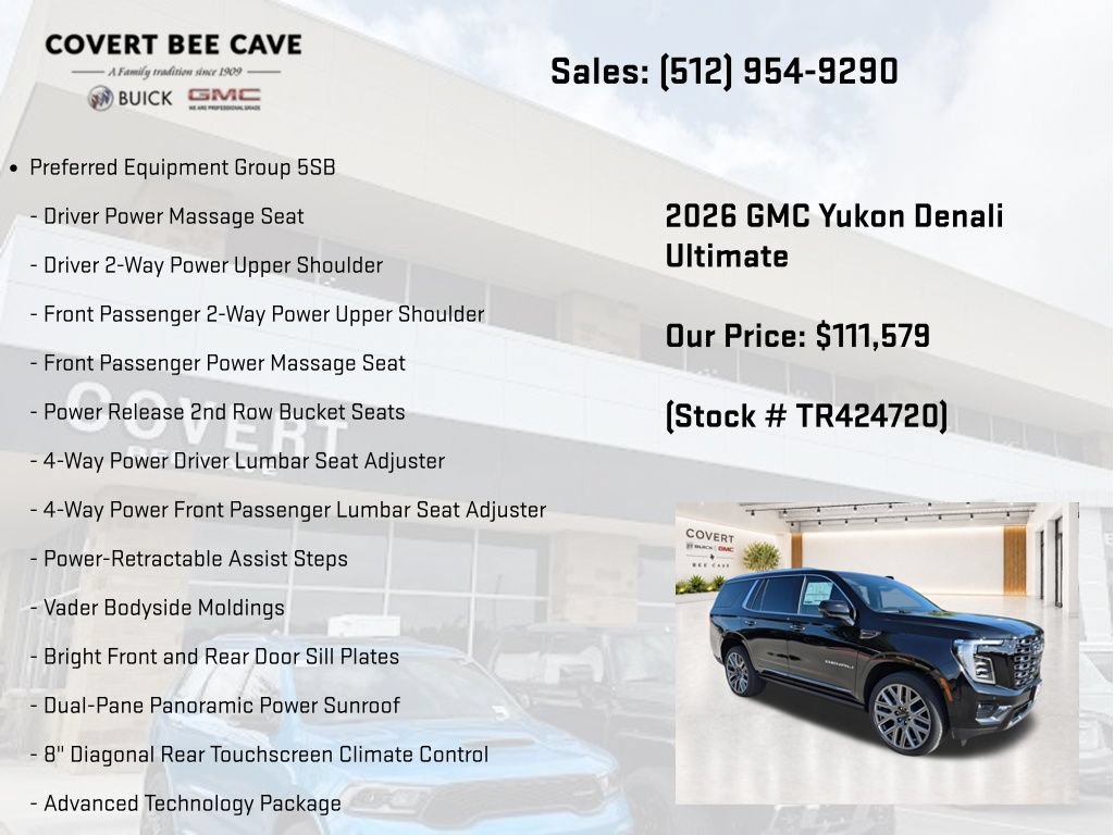 New 2026 GMC Yukon Denali Ultimate AWD/4WD image 7