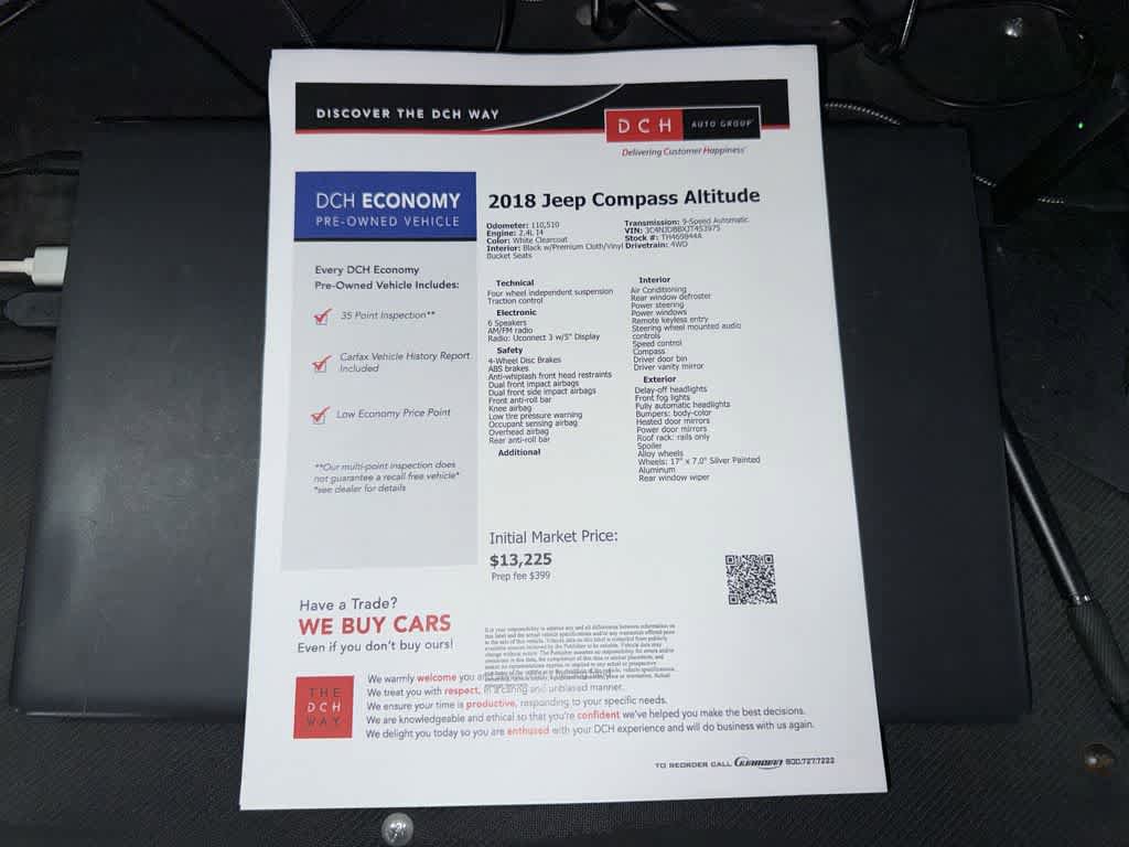 Used 2018 Jeep Compass Latitude AWD/4WD image 13