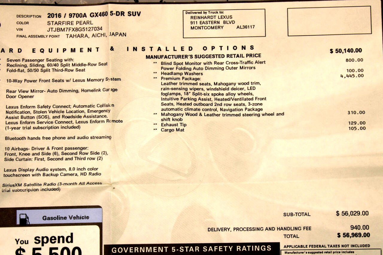 Used 2016 Lexus GX 460 Premium image 88