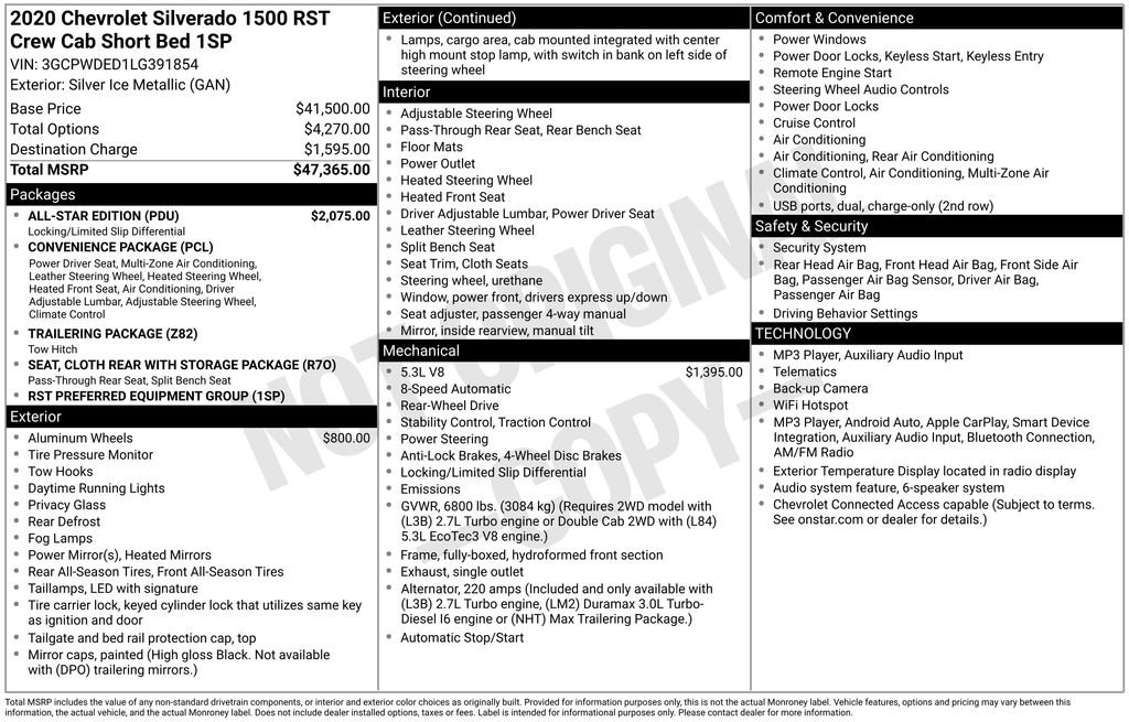 Used 2020 Chevrolet Silverado 1500 RST w/ All-Star Edition RWD image 11