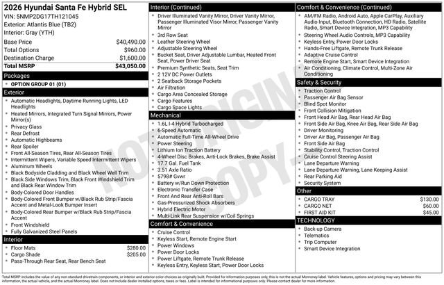 New 2026 Hyundai Santa Fe SEL AWD/4WD image 27