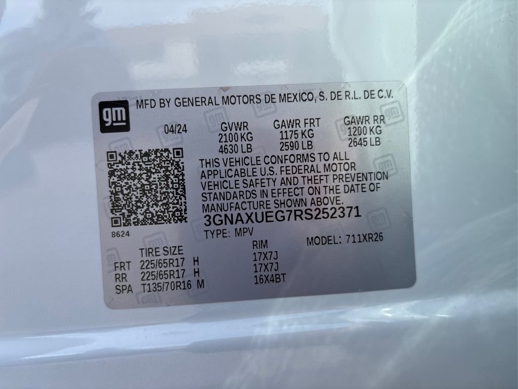 Used 2024 Chevrolet Equinox LT w/ LPO, Floor Liner Package AWD/4WD image 17