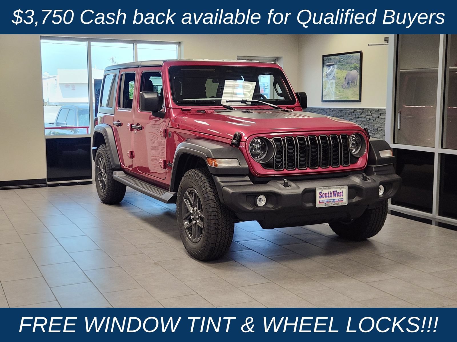 New 2026 Jeep Wrangler Unlimited Sport AWD/4WD 360° Tour